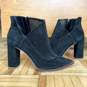 Vince Camuto Perforated Heeled Booties